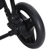 vidaXL 2-in-1 Kinderwagen Anthrazit und Schwarz Stahl