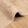 vidaXL Teppich Shaggy Hochflor NAVARRA Beige 80x150 cm Polyester