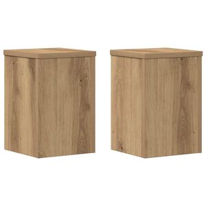 vidaXL Pflanzenst&auml;nder 2 Stk. Artisan-Eiche 20x20x30 cm Holzwerkstoff