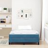 vidaXL Boxspringbett mit Matratze Dunkelblau 120 x 220 cm Stoff