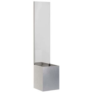vidaXL Garten Sichtschutz-Leinwand Silber 32 x 32 x 150 cm Edelstahl