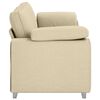 vidaXL Sofa 178cm Creme Stoff