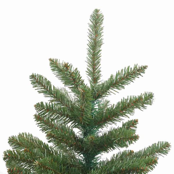 vidaXL K&uuml;nstlicher klappbarer Weihnachtsbaum Gr&uuml;n 240 cm PVC, Stahl