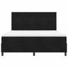 vidaXL LED Boxspringbett mit Matratze Schwarz 180 x 200 cm Stoff