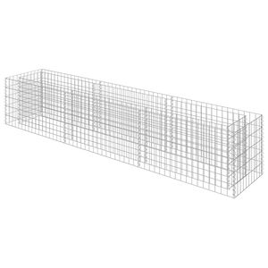 vidaXL Gabionen-Hochbeet Verzinkter Stahl 270&times;50&times;50 cm
