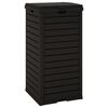 vidaXL Outdoor-M&uuml;lltonne Schwarz 41x41x86 cm Polypropylen