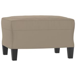 vidaXL Fu&szlig;hocker Taupe 60x50x41 cm Mikrofasergewebe