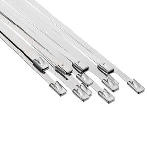 vidaXL Kabelbinder 12 stk. 4,6 x 150 mm Silber