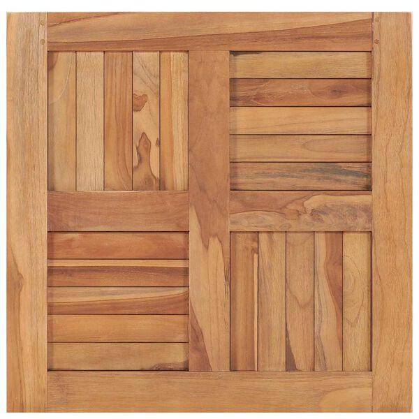 vidaXL Tischplatte Massivholz Teak 60&times;60&times;2,5 cm