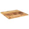 vidaXL Tischplatte 80x80x1,5 cm Quadratisch Raues Massivholz Mango