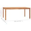 vidaXL 9-teiliges Garten-Ess-Set 180 x 90 cm Massivholz Teak