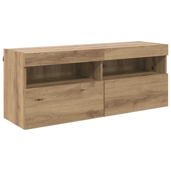 vidaXL TV-Wandschrank Artisan-Eiche 100 x 30 x 40 cm Holzwerkstoff