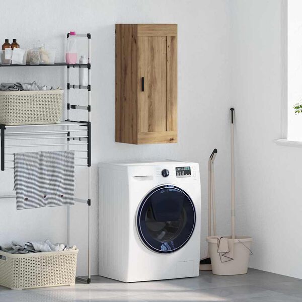 vidaXL Wandschrank Artisan-Eiche 34,5 x 34 x 90 cm Holzwerkstoff