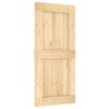 vidaXL Schiebet&uuml;r NARVIK 95 x 210 cm (213,5 cm) Nat&uuml;rlich und Schwarz