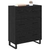 vidaXL Sideboard mit Schubladen Schwarz Eichen-Optik 69,5 x 34 x 90 cm
