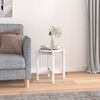 vidaXL Couchtisch Wei&szlig; &Oslash; 42,5x45 cm Massivholz Kiefer