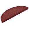 vidaXL Stufenmatten 30 Stk. 56x17x3 cm Bordeaux Halbrund