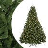 vidaXL K&uuml;nstlicher Weihnachtsbaum Hellgr&uuml;n mit Kugeln 270 cm 600 LEDs