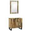 vidaXL Badezimmerschrank-Set 2 stk. Natur 62 x 33 x 58 cm