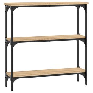 vidaXL Konsolentisch Sonoma-Eiche 75 x 22,5 x 75 cm Holzwerkstoff