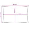 vidaXL Sonnensegel Oxford-Gewebe Rechteckig 6x8 m Schwarz