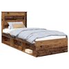 vidaXL Bettrahmen Uni Altholz 75 x 190 cm Massives Kiefernholz