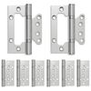 vidaXL Scharnier 8 stk. 105 x 75 x 13 mm Silber Stahl