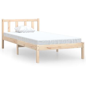 vidaXL Massivholzbett Kiefernholz 90x200 cm