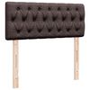 vidaXL Ottoman-Bett mit Matratze Dunkelbraun 120x200 cm Stoff