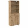 vidaXL Highboard Artisan-Eiche 69,5 x 34 x 180 cm Holzwerkstoff