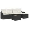 vidaXL Gartensofa-set 6 Stk. Poly Rattan