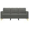 vidaXL 3-Sitzer-Sofa Dunkelgrau 180 cm Stoff