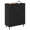 vidaXL Sideboard Schwarz Eichen-Optik 69,5 x 34 x 90 cm Holzwerkstoff