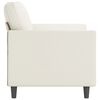 vidaXL 2-Sitzer-Sofa Creme 120 cm Kunstleder