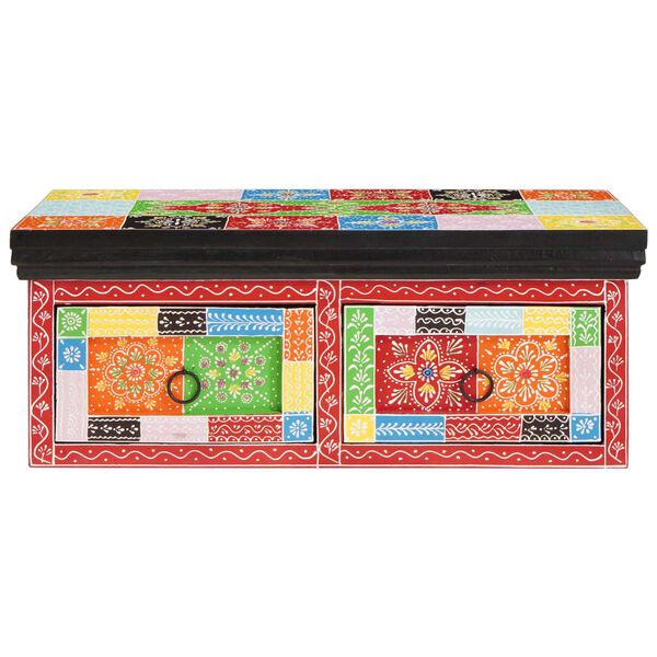 vidaXL TV-Schränk Mehrfarbig 60 x 30 x 24 cm Massivholz Mango