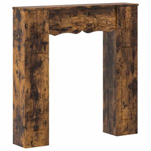 vidaXL Kaminumrandung R&auml;uchereiche 102 x 20 x 102 cm Holzwerkstoff
