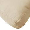 vidaXL Palettenkissen 3-tlg. Beige Stoff