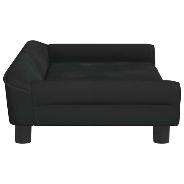 vidaXL Kindersofa Schwarz 100x50x26 cm Samt