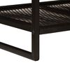 vidaXL Couchtisch Braun und Schwarz 110 x 55 x 35 cm Massivholz Mango