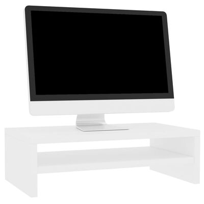 vidaXL Monitorständer Weiß 42×24×13 cm Spanplatte