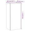 vidaXL TV-Wandschrank Schwarz 40,5x30x90 cm Holzwerkstoff