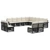 vidaXL Gartensofa-set 13 stk. Schwarz Poly-Rattan
