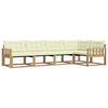 vidaXL Outdoor-Sofagarnitur 5 stk. Wei&szlig; und Creme
