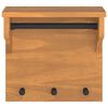 vidaXL Wandgarderobe SANDNES 43x30x42 cm Massivholz Kiefer