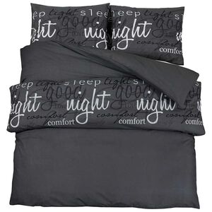 vidaXL Bettw&auml;sche-Set Schwarz und Wei&szlig; 140x200 cm Baumwolle