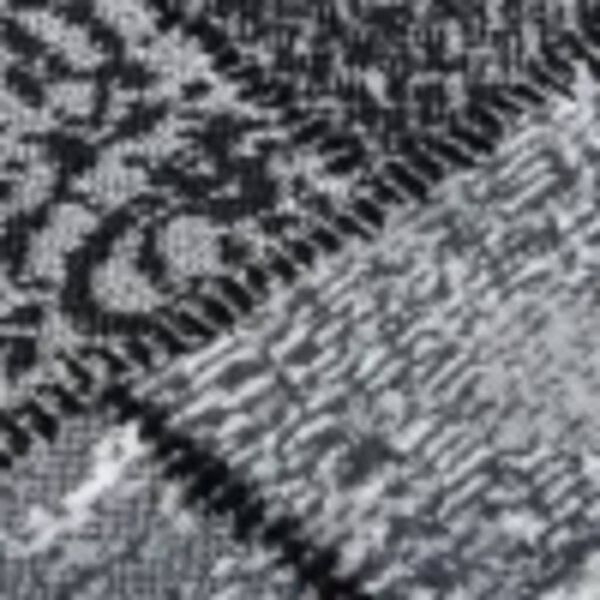 vidaXL Teppichl&auml;ufer BCF Grau mit Blockmuster 80x450 cm