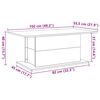 vidaXL Couchtisch Altholz-Optik 102x55,5x40 cm Holzwerkstoff