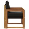 vidaXL 2 St&uuml;ck Outdoor-Sofagarnitur Massives Akazienholz und Textilene