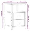 vidaXL Nachttische 2 Stk. Sonoma-Eiche 34x35,5x50 cm Holzwerkstoff
