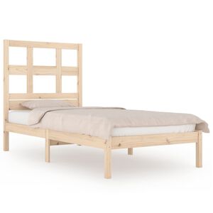 vidaXL Massivholzbett ohne Matratze 90x190 cm Kiefer